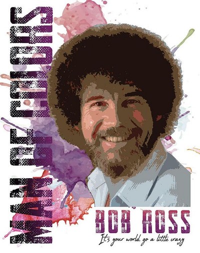Bob Ross Colors Metal Sign