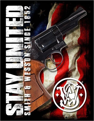 Stay United - S&W Metal Tin Sign