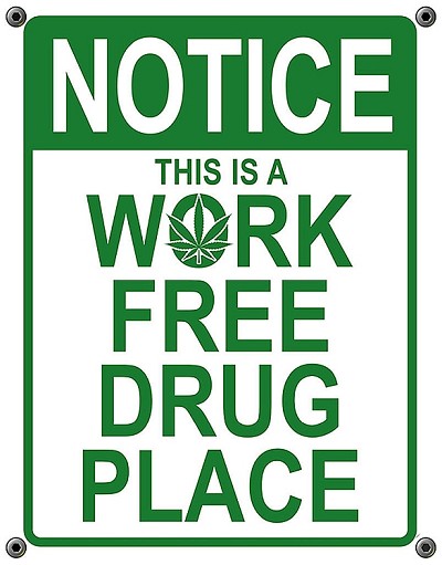 Work Place Metal Sign
