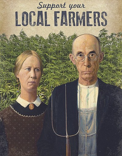 Local Farmers Metal Sign