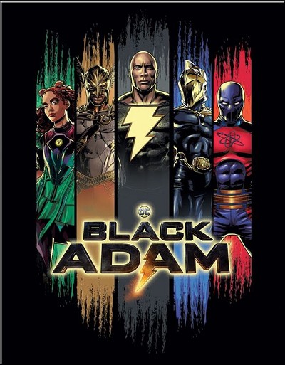 Black Adam Color Metal Sign