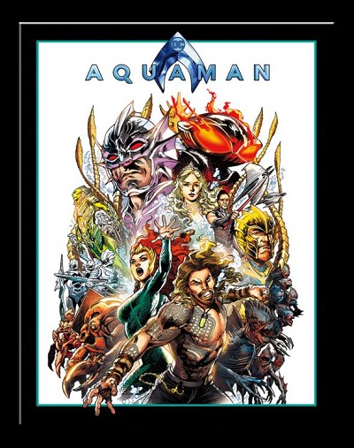Aquaman Characters Metal Sign