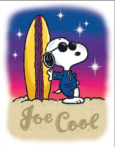 Peanuts Snoopy Joe Cool Metal Sign