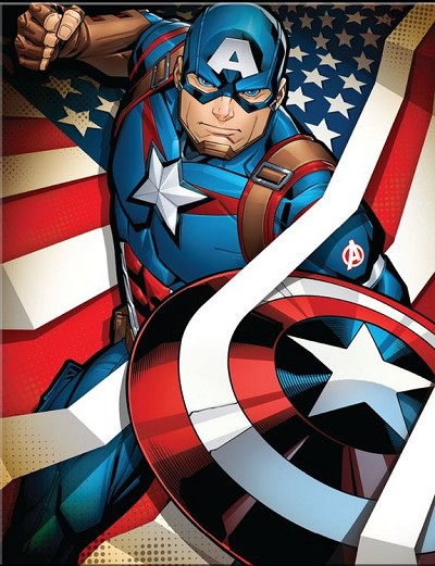Captain America Metal Tin Sign