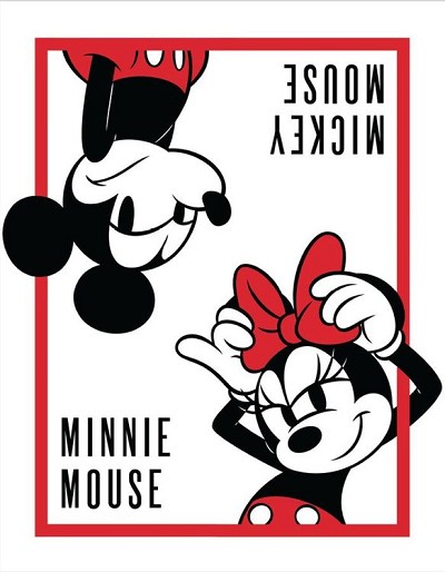 Mickey and Minnie Metal Sign