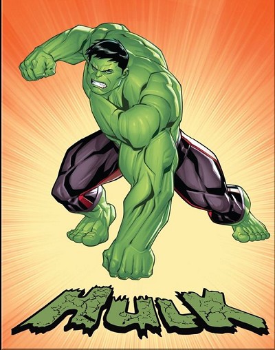 Marvel Hulk Geometric Metal Tin Sign