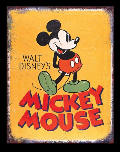Mickey Mouse - Poster Metal Sign
