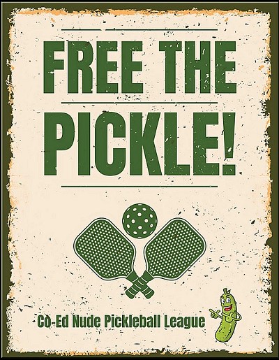 Free The Pickle Metal Sign