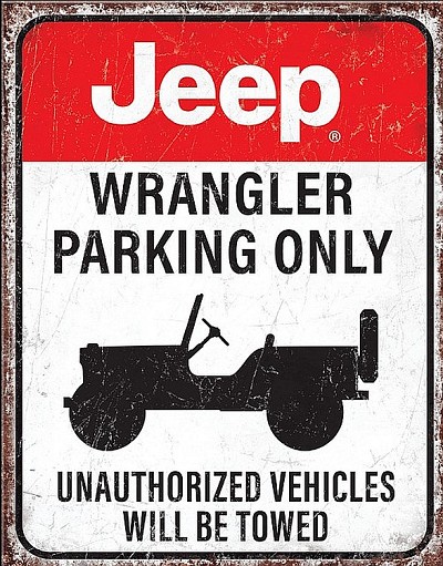 JEEP Parking Metal Sign