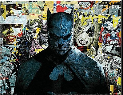 Batman-Collage Metal Sign