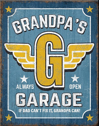 Grandpa's Metal Sign