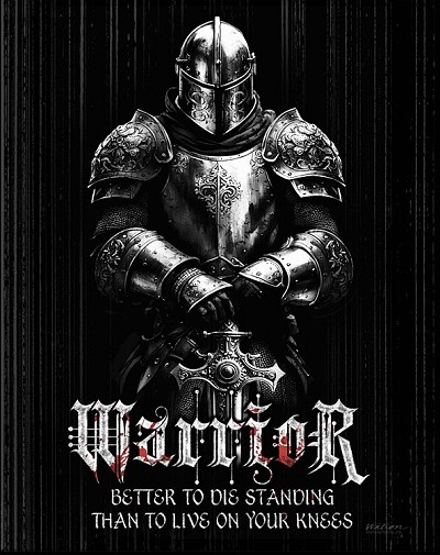 JQ - Warrior Metal Sign