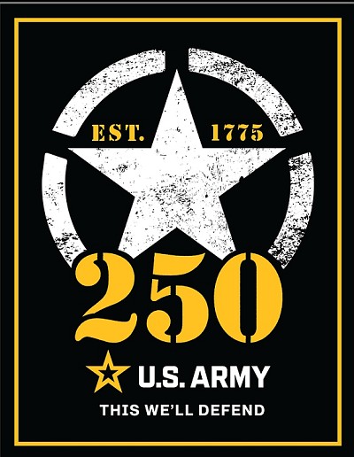US Army 250 Metal Sign