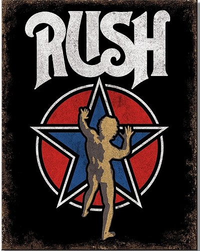 RUSH - Star Metal Tin Sign