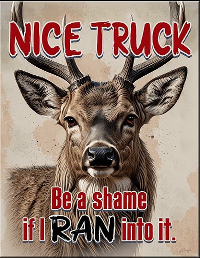 Nice Truck Metal Sign