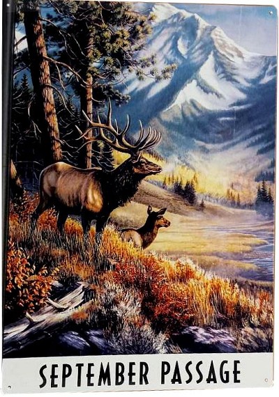 September Passage Metal Sign