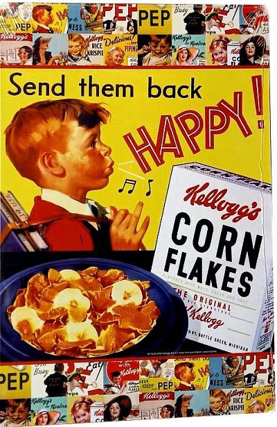Corn Flakes Metal Sign