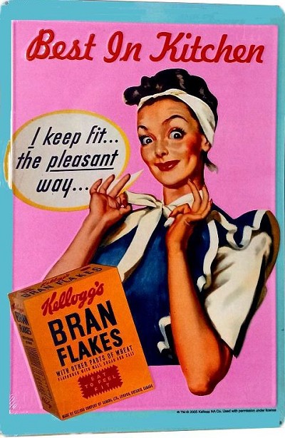 Bran Flakes Metal Sign