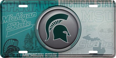 Michigan State Bullseye License Plate
