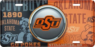 Oklahoma State Bullseye License Plate