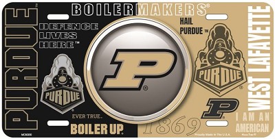 Purdue Bullseye License Plate