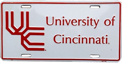 Cincinnati University License Plate