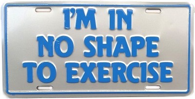 No Shape License Plate