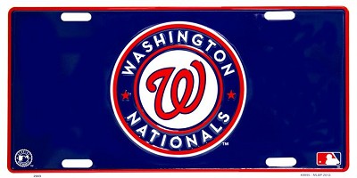 Washington Nationals Blue License Plate