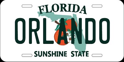 FL- ORLANDO State License Plate
