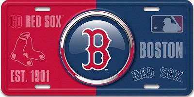 Boston Red Sox License Plate