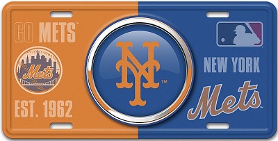 New York Mets Bullseye License Plate