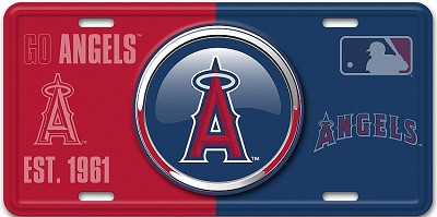 Los Angeles Angels Bullseye License Plate
