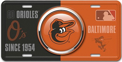 Baltimore Orioles Bullseye License Plate