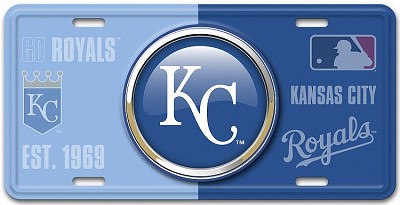 Kansas City Royals Bullseye License Plate