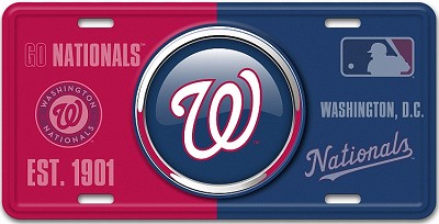 Washington Nationals Bullseye License Plate