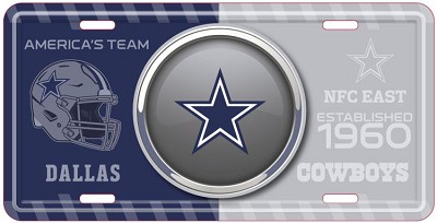 Dallas Cowboys Bullseye License Plate
