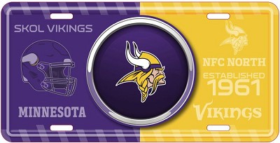 Minnesota Vikings Bullseye License Plate