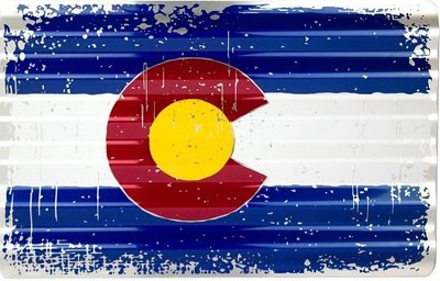 Colorado Flag Corrugated Large Sign