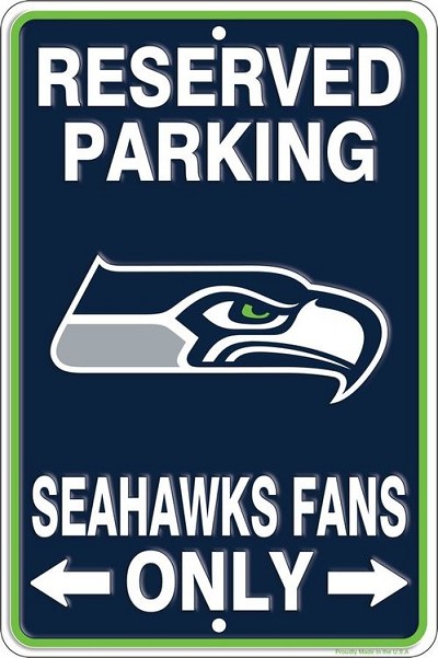 Seattle Seahawks Sm Parking Sign