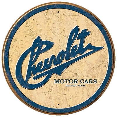 Chevy Historic Logo Round Sign
