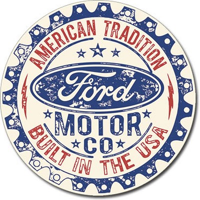FORD - Built in USA Round Sign