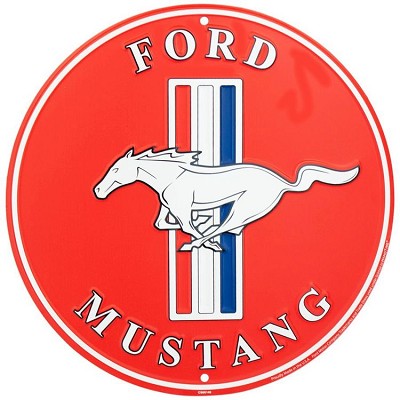 Ford Mustang Round Sign