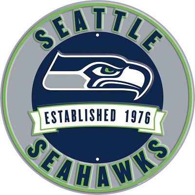 Seattle Seahawks 12 in Round Sign
