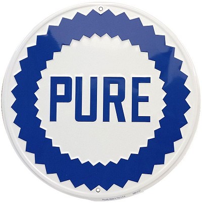 Pure Oil Round Sign