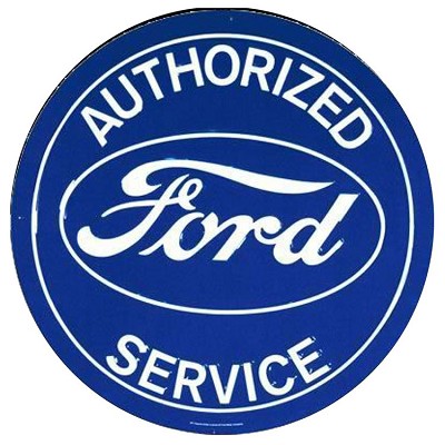 Ford Service Round Sign