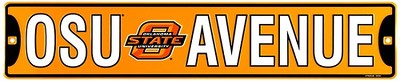 Oklahoma State Cowboy  Street Sign