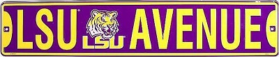 Louisiana State Tigers Ave 2 Street Sign