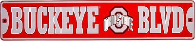 Ohio State Buckeye Blvd Street Sign