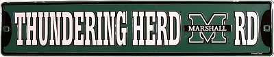 Marshall Univ Thunder Herd Street Sign