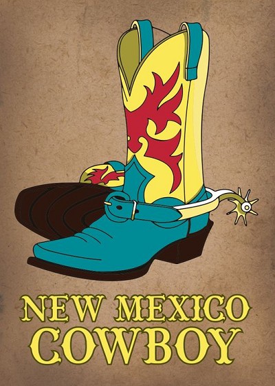 NM Cowboy Small Sticker